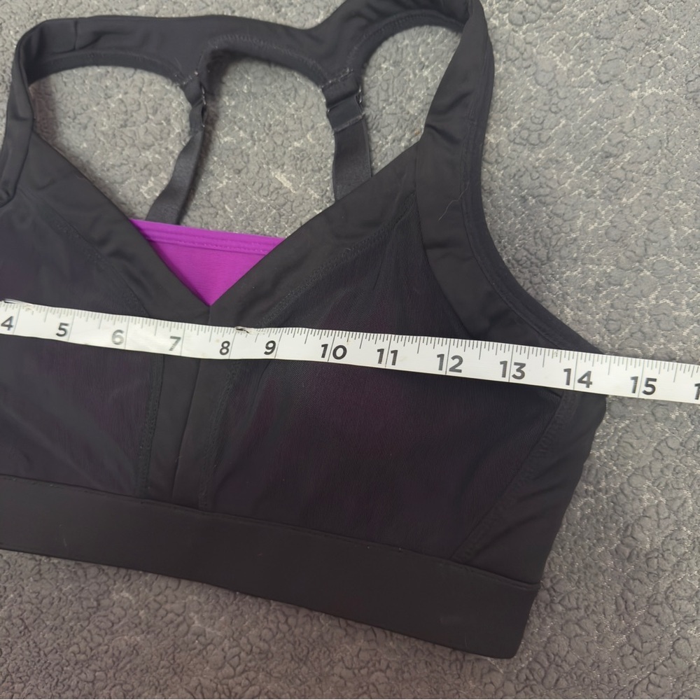 Fabletics Joliet High Impact Sports Bra XS 4 Wirefree Black Pink Mesh​​ - Picture 11 of 11